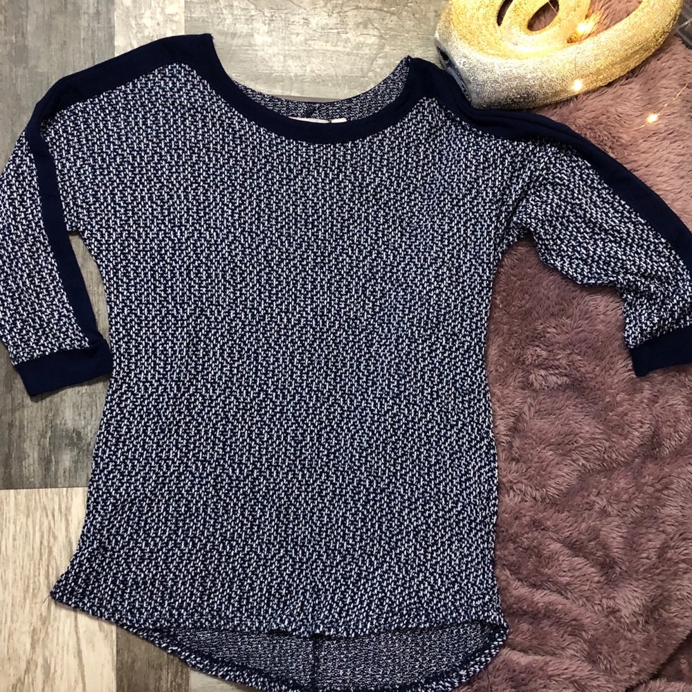 DO brand Navy high low blouse szM